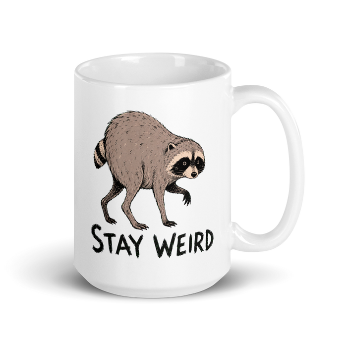 Jimothy: Stay Weird White Mug