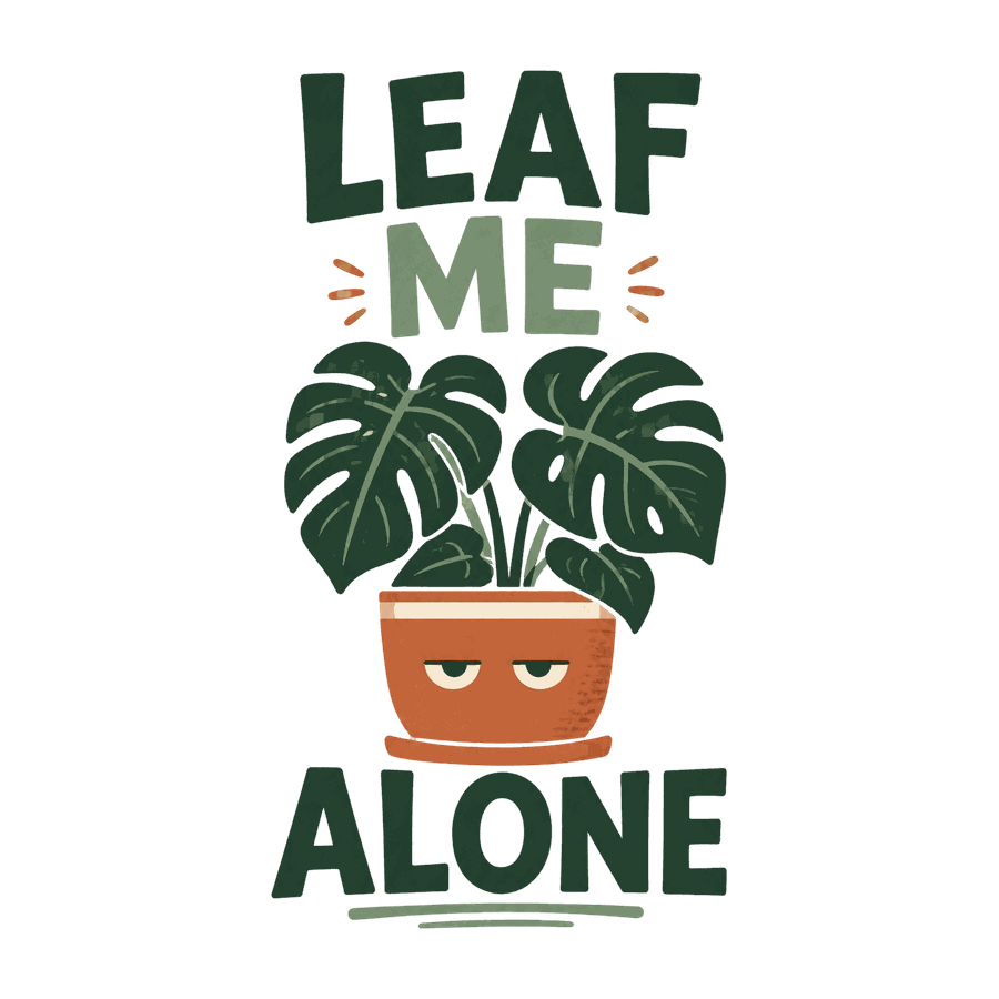 Leaf Me Alone design