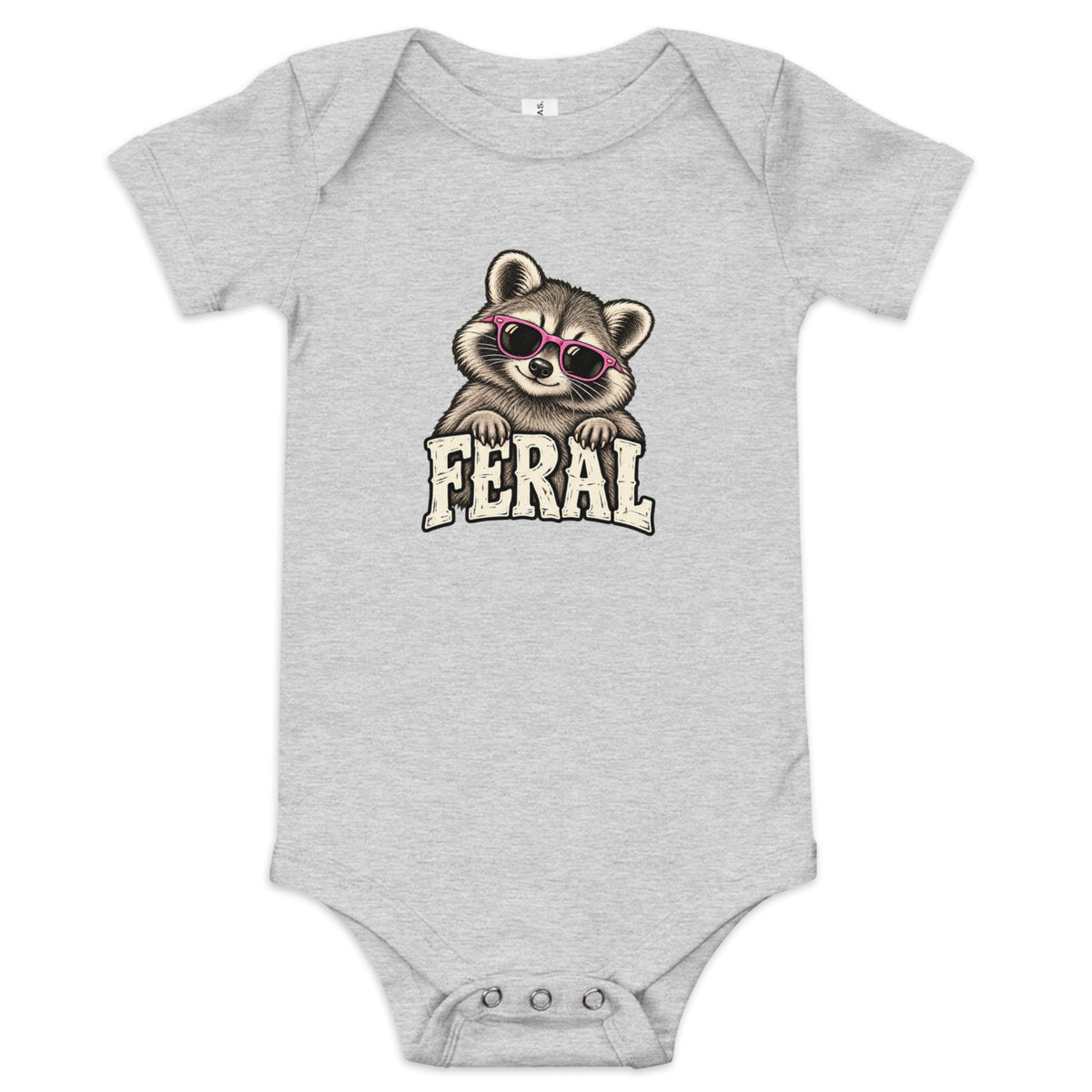 Feral Raccoon Baby Onesie