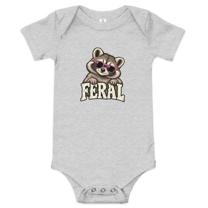 Feral Raccoon Baby Onesie