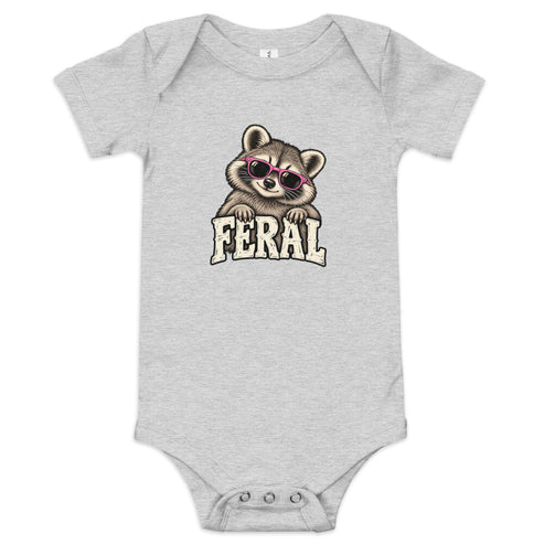 Feral Raccoon Baby Onesie