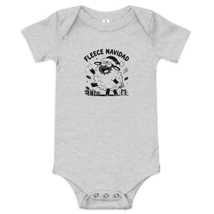 Fleece Navidad Baby Onesie