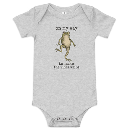 On My Way to Make the Vibes Weird Baby Onesie