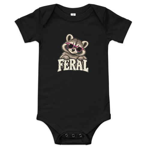Feral Raccoon Baby Onesie