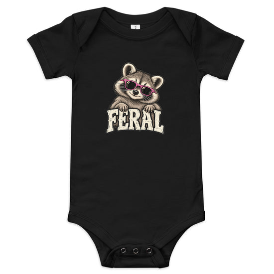 Feral Raccoon Baby Onesie
