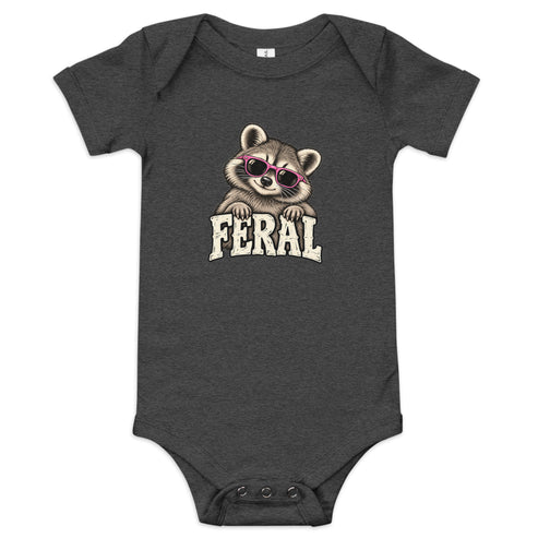 Feral Raccoon Baby Onesie