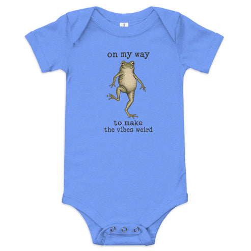 On My Way to Make the Vibes Weird Baby Onesie