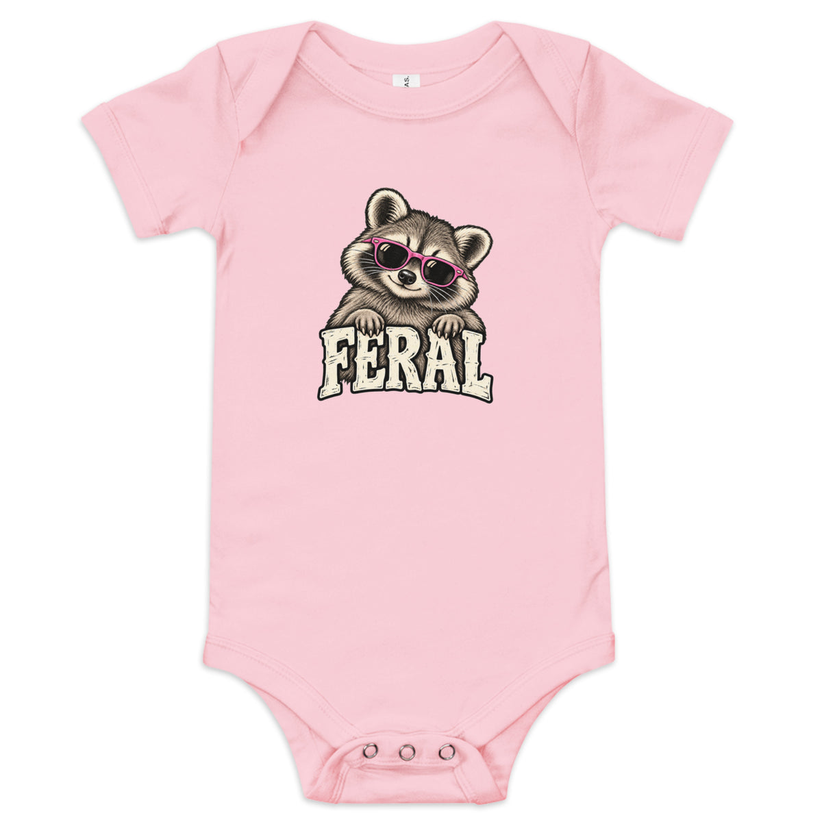 Feral Raccoon Baby Onesie