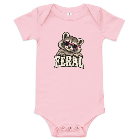 Feral Raccoon Baby Onesie
