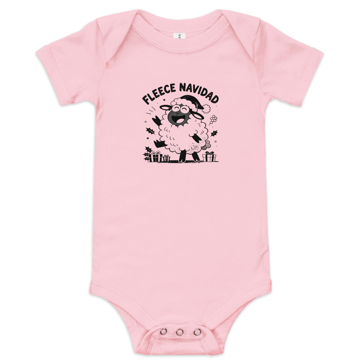 Fleece Navidad Baby Onesie