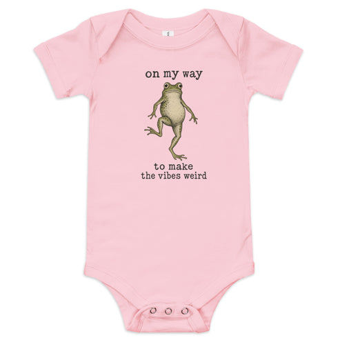 On My Way to Make the Vibes Weird Baby Onesie