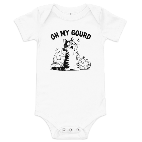 Oh My Gourd Baby Onesie - White