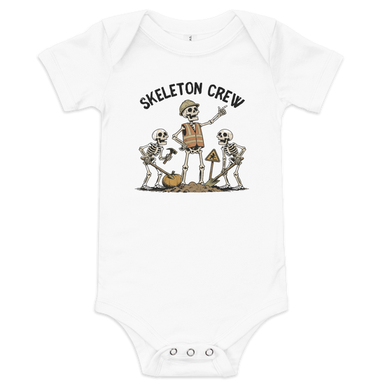 Skeleton Crew Baby Onesie - White