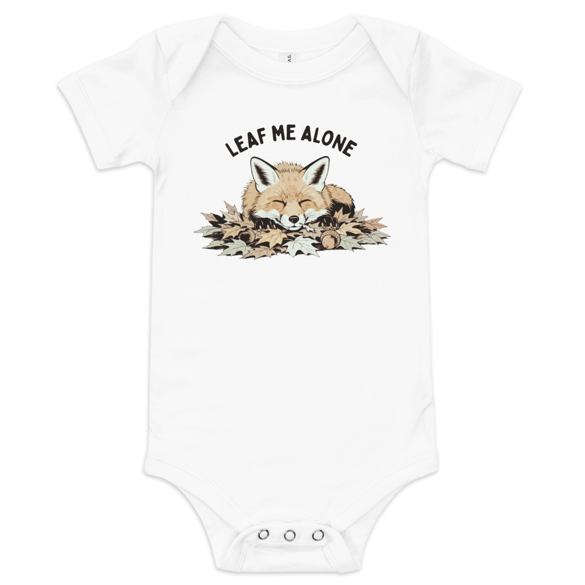 Leaf Me Alone (Fox) Baby Onesie