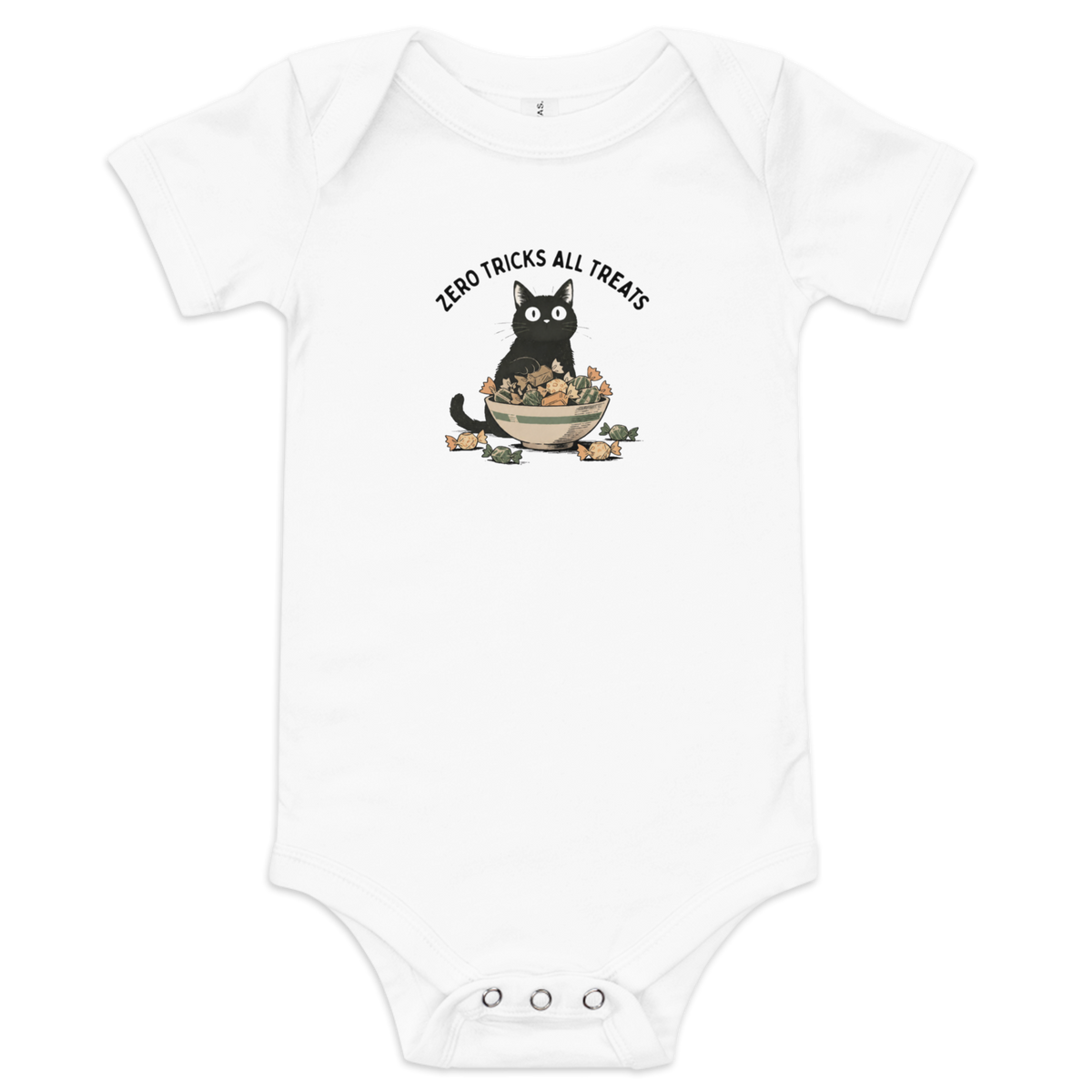 Zero Tricks All Treats Baby Onesie