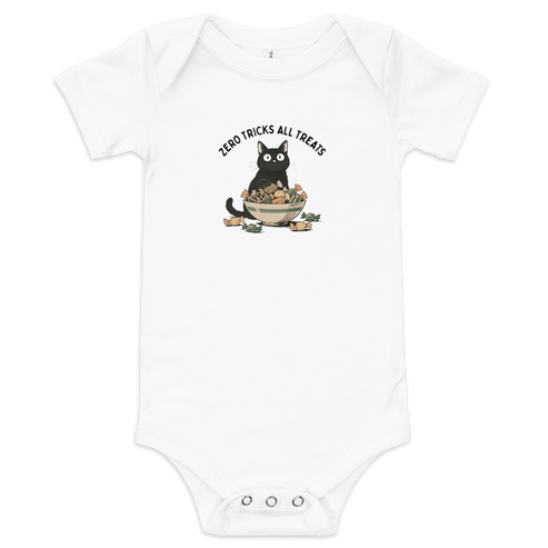 Zero Tricks All Treats Baby Onesie