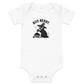 Boo Berry Baby Onesie in White, front