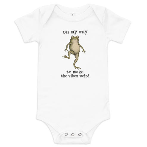 On My Way to Make the Vibes Weird Baby Onesie