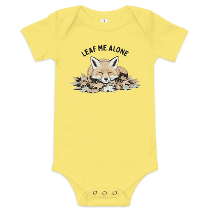Leaf Me Alone (Fox) Baby Onesie
