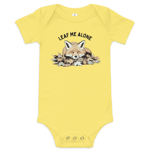 Leaf Me Alone (Fox) Baby Onesie