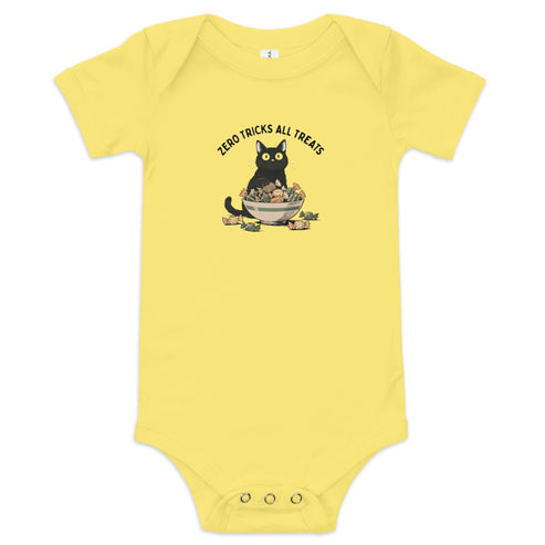 Zero Tricks All Treats Baby Onesie