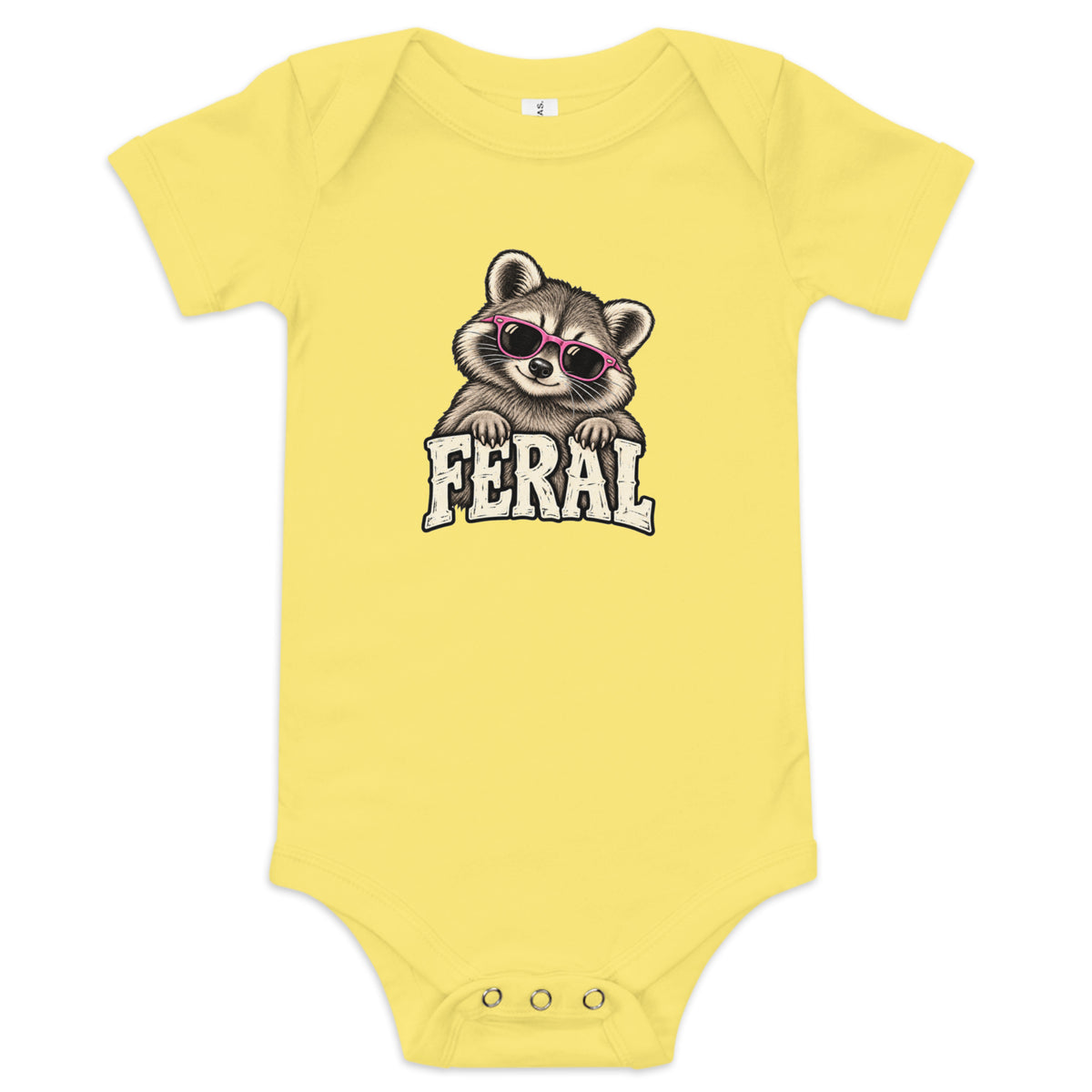 Feral Raccoon Baby Onesie