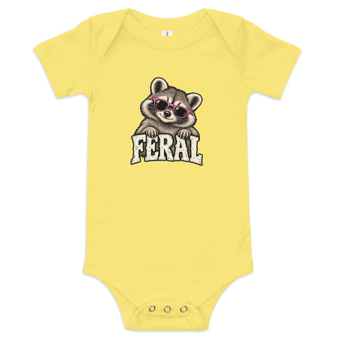 Feral Raccoon Baby Onesie