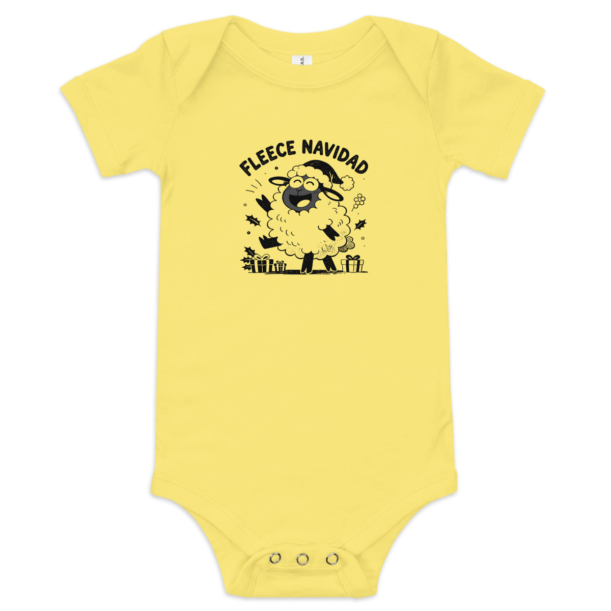 Fleece Navidad Baby Onesie