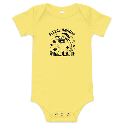 Fleece Navidad Baby Onesie