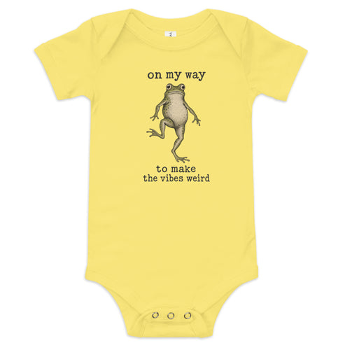 On My Way to Make the Vibes Weird Baby Onesie