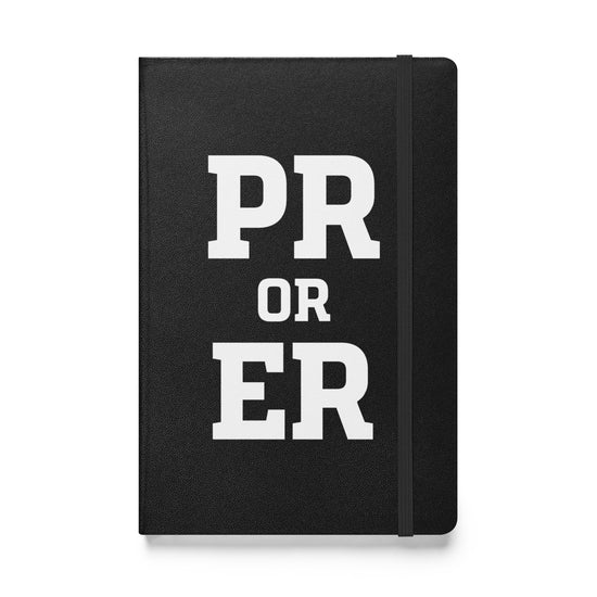 PR or ER Hardcover Notebook