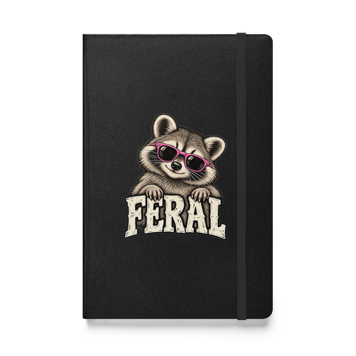 Feral Raccoon Hardcover Notebook