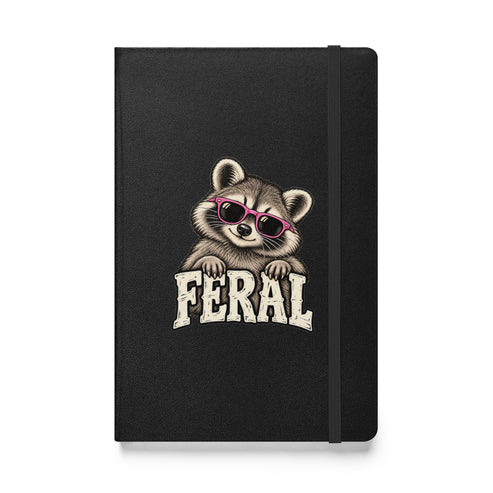 Feral Raccoon Hardcover Notebook