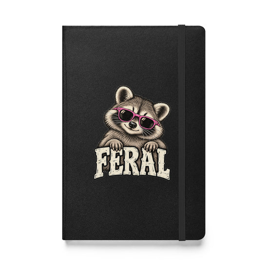 Feral Raccoon Hardcover Notebook