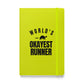 World's Okayest Runner Hardcover Notebook
