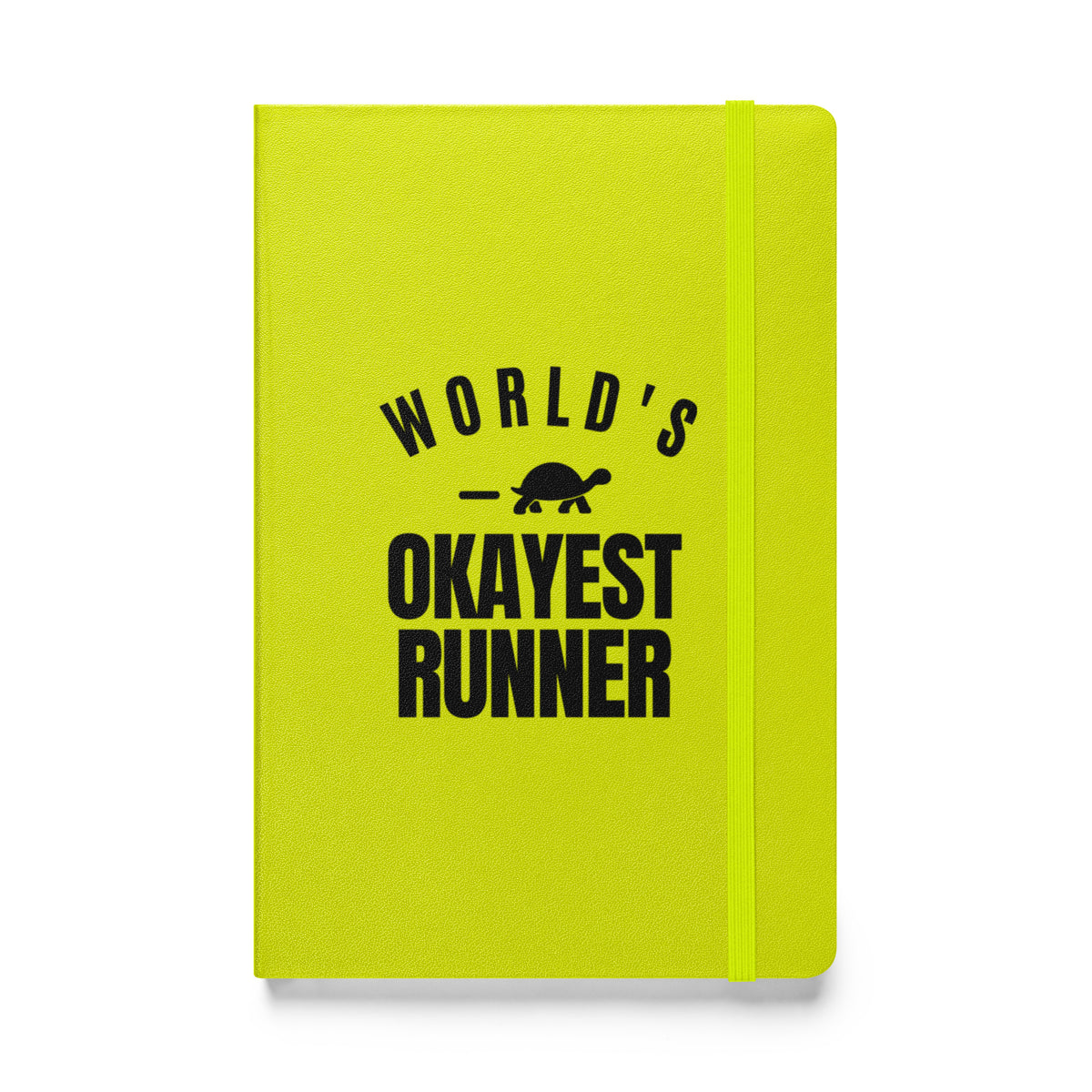 World's Okayest Runner Hardcover Notebook
