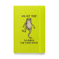 On My Way to Make the Vibes Weird Hardcover Notebook