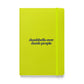 Dumbbells Over Dumb People Hardcover Notebook