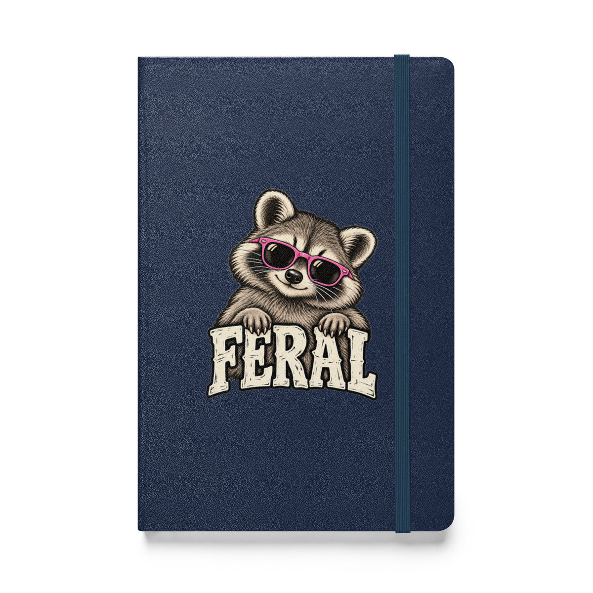 Feral Raccoon Hardcover Notebook