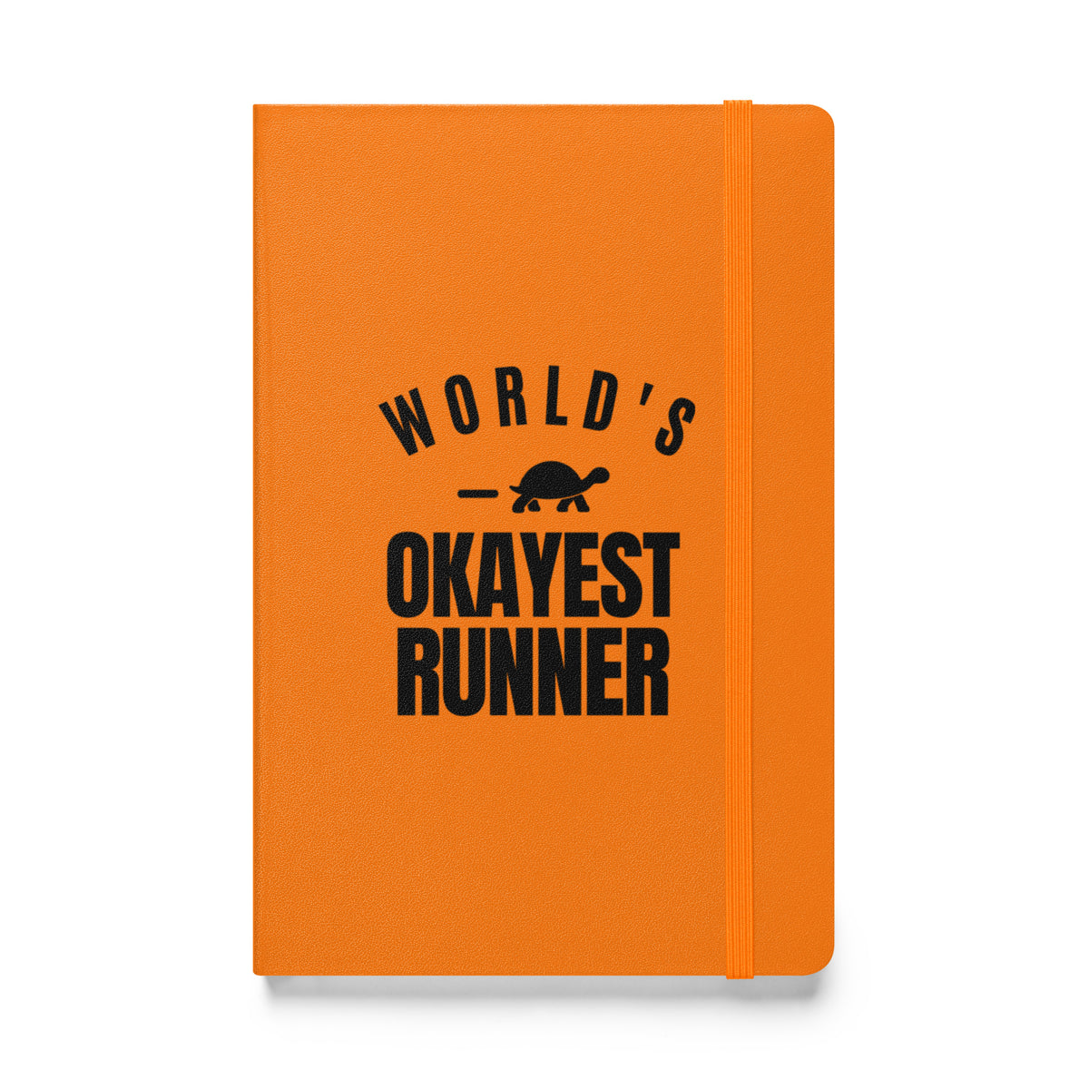 World's Okayest Runner Hardcover Notebook