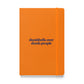 Dumbbells Over Dumb People Hardcover Notebook