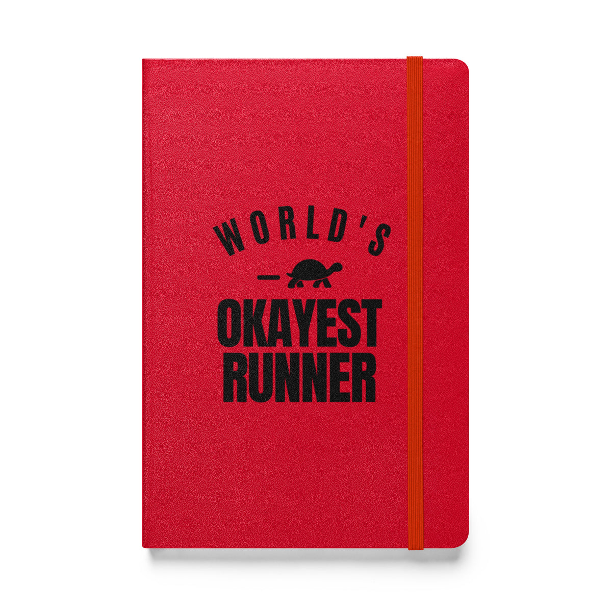 World's Okayest Runner Hardcover Notebook