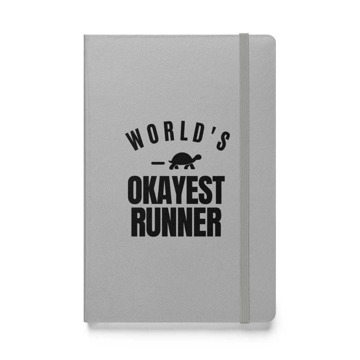 World's Okayest Runner Hardcover Notebook