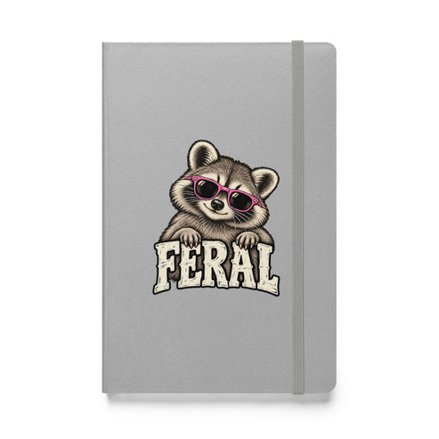 Feral Raccoon Hardcover Notebook
