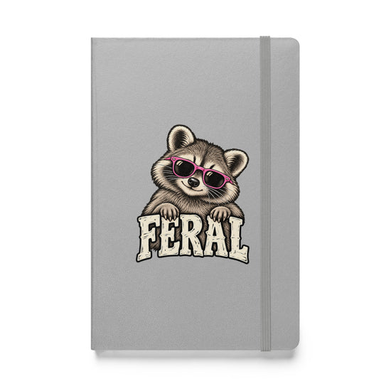 Feral Raccoon Hardcover Notebook