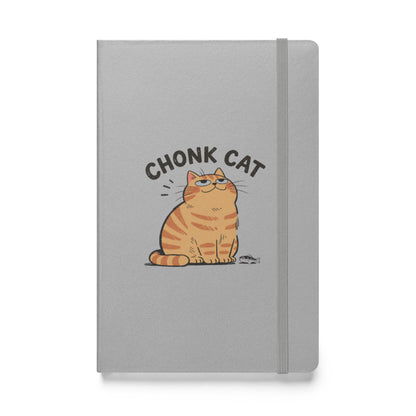 Chonk Cat Notebook in Silver, front