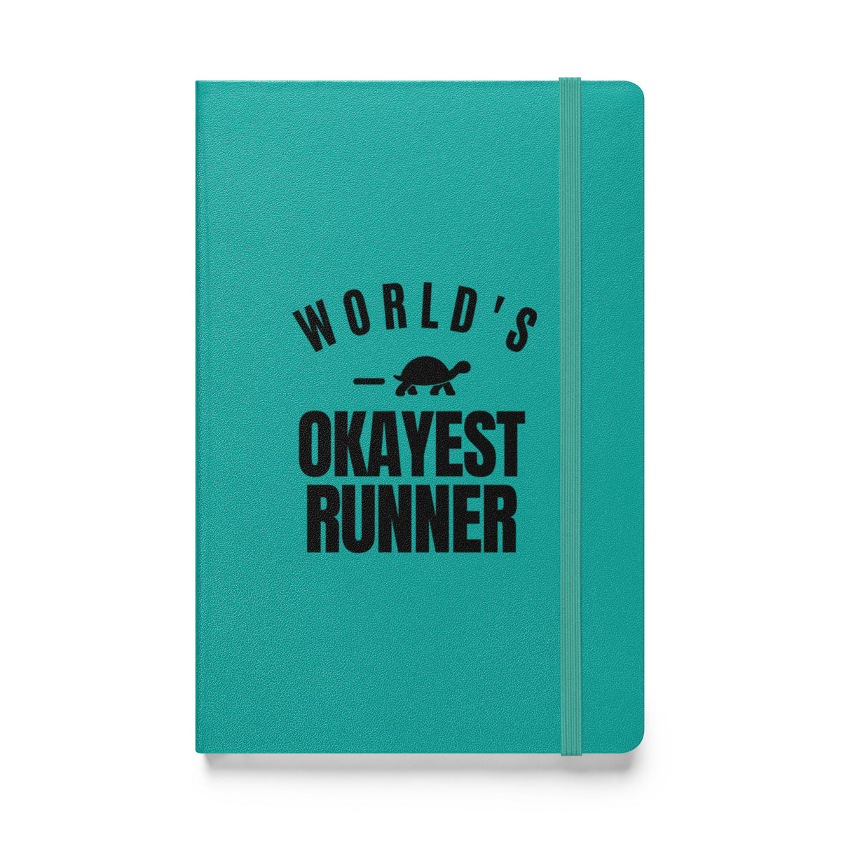 World's Okayest Runner Hardcover Notebook