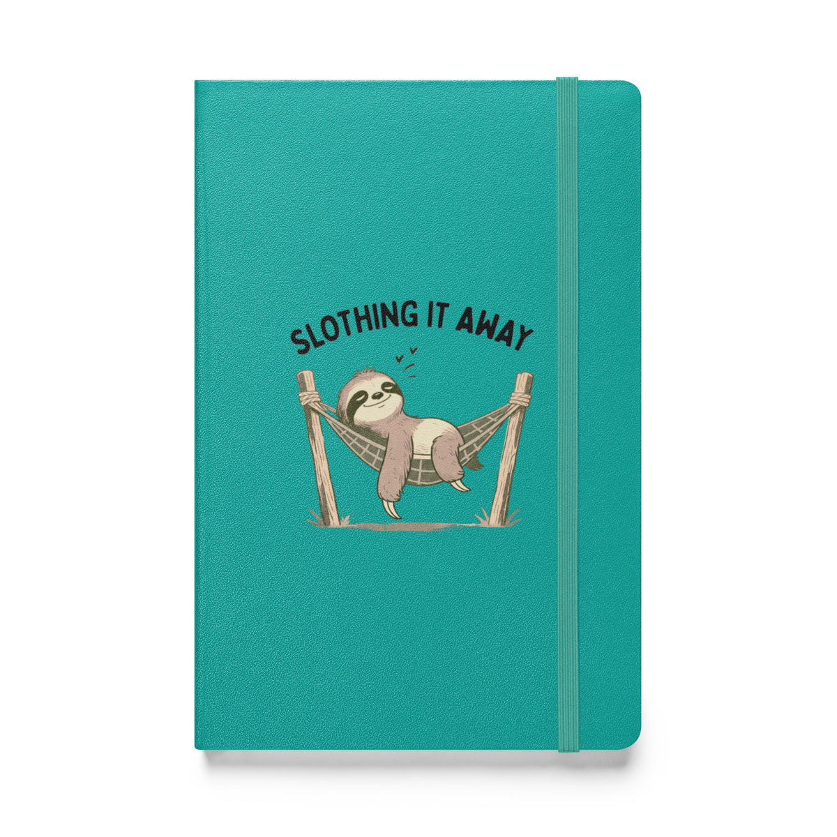 Slothing It Away Hardcover Notebook
