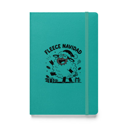 Fleece Navidad Notebook in Turquoise, front