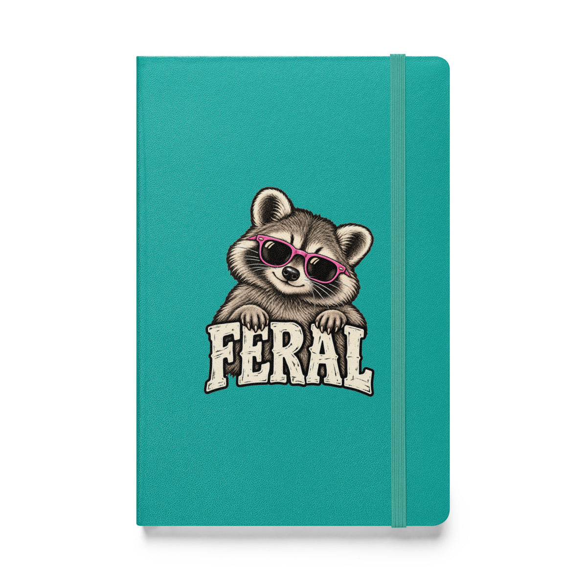 Feral Raccoon Hardcover Notebook
